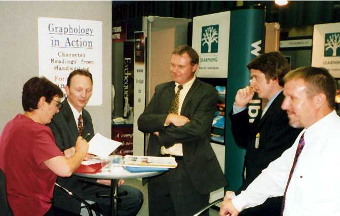 Graphology profiles at Medway Better Business Exhibition 2000